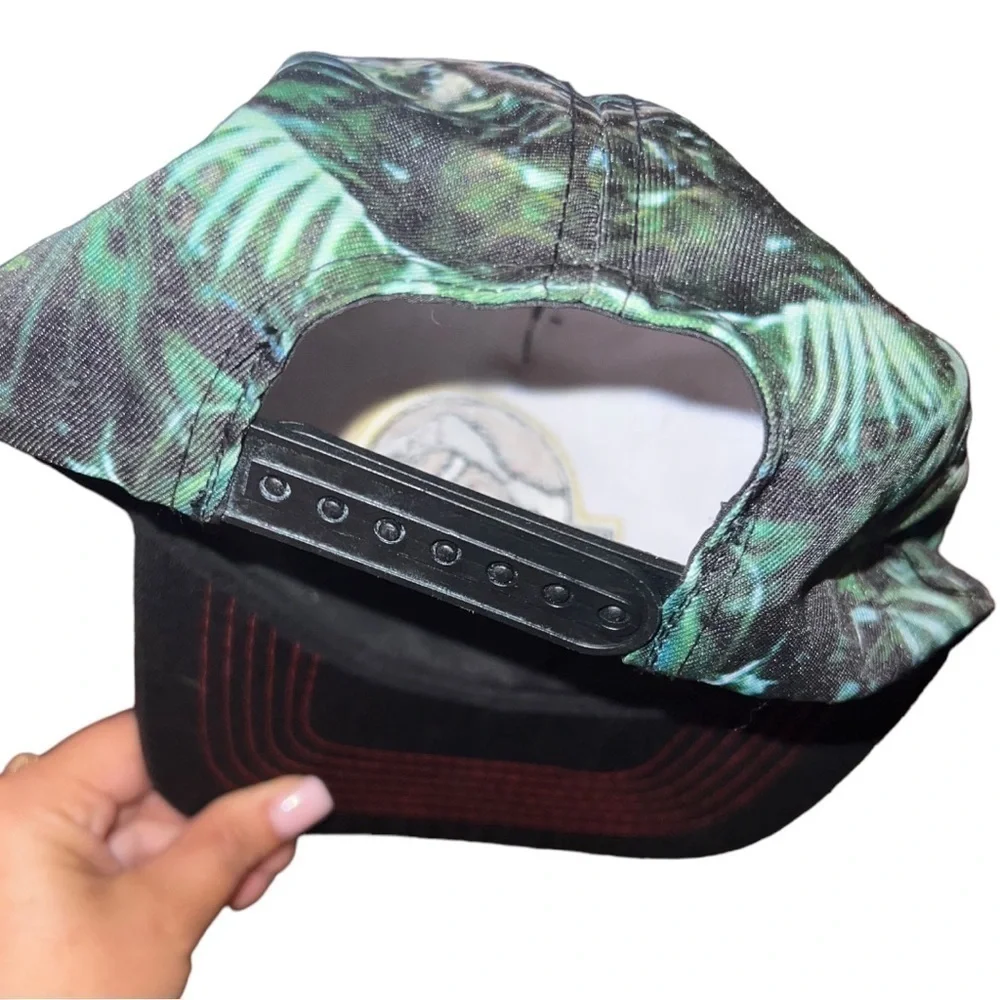 ▶️ Jurassic Park ◀️ Multi Color Flat Bill Snap Back Hat.